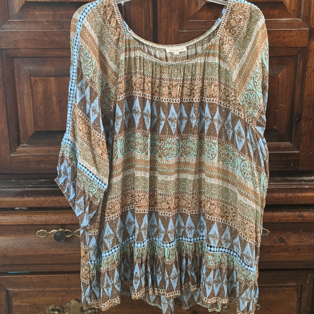 Aztec print top